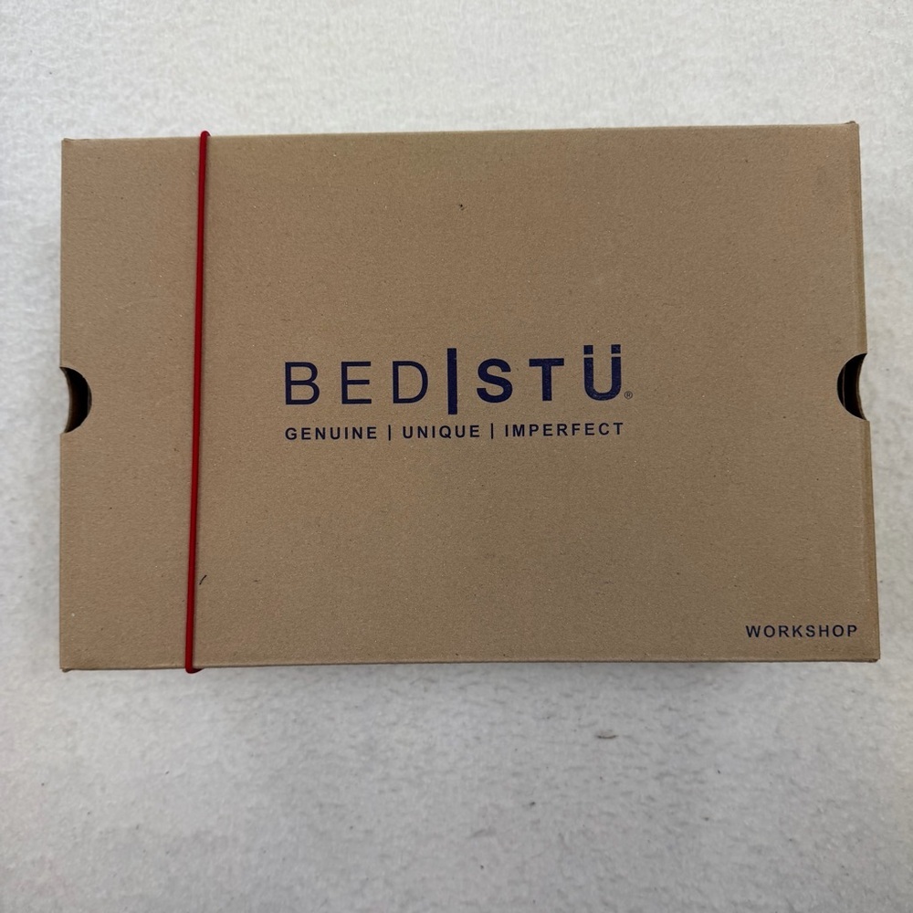 BED|STU Men’s Harry Tan Rustic Leather Slip On Sneaker Size 12 - Picture 6 of 8